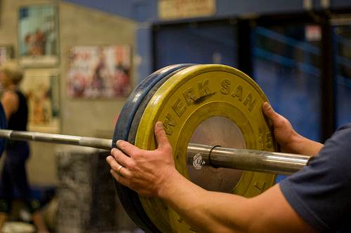 Adding weight to the bar
