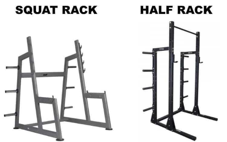 Squat Rack vs Half Rack Squat Rack vs Half Rack