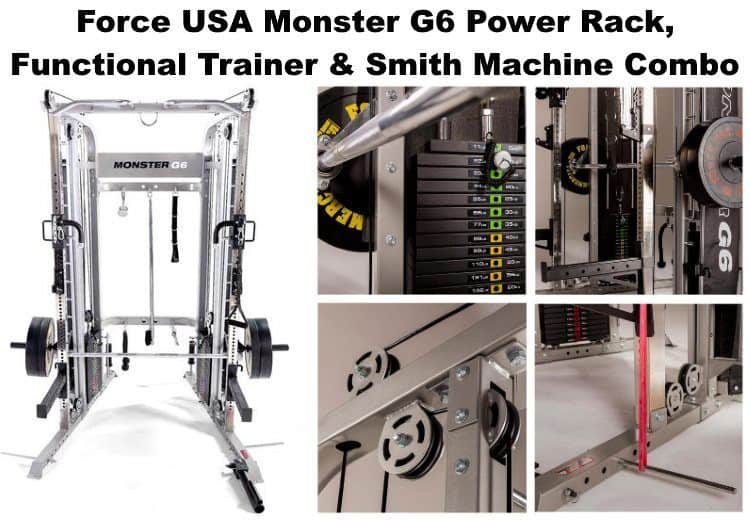 Force USA Monster G6 Power Rack Functional Trainer Smith Machine Combo Force USA Monster G6 Power Rack Functional Trainer Smith Machine Combo