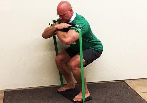 Front Squats on X3 Bar System Front Squats on X3 Bar System