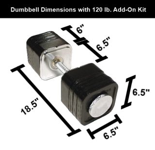 120 Pound Ironmaster Quick-Lock Dumbbell Add-On Kit