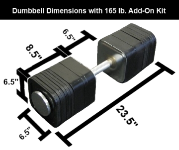 165 Pound Ironmaster Quick-Lock Dumbbell Add-On Kit