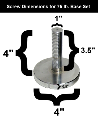 Quick-Lock Screw for 75 Pound Ironmaster Quick-Lock Dumbbells