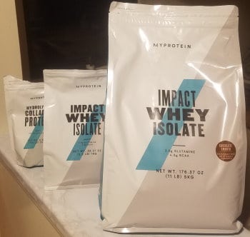 Whey Protein Container Sizes