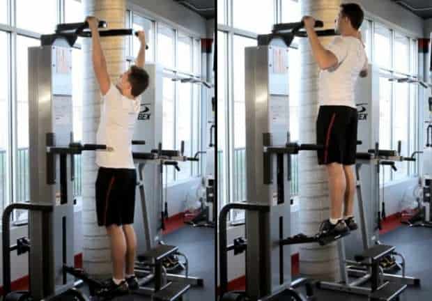 assisted pull up machine