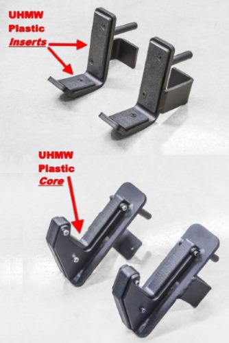 j-cups with UHMW core vs UHMW inserts