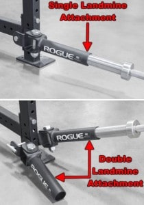 single vs double landmine attachment