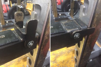 Latch-secured safety catches