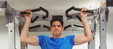 Multi grip pull up bar option for power rack