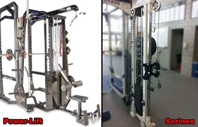 lat cable pulley attachment for Sorinex and Power-lift power racks