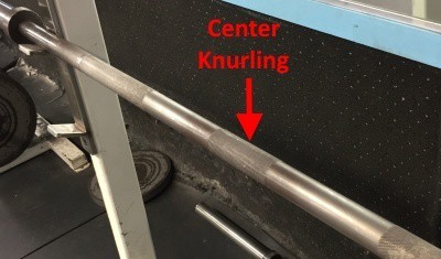 center bar knurling