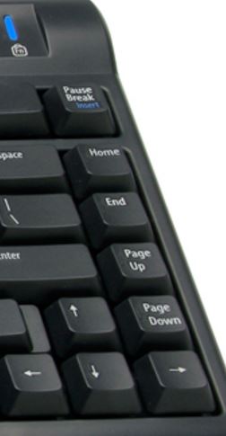 Kinesis Freestyle 2 keyboard with home end page up and page down keys