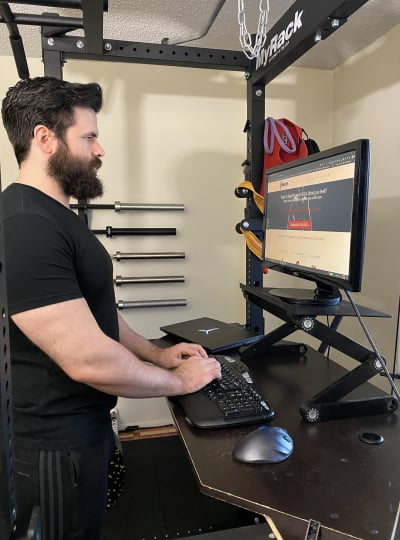 My Homemade Standing Desk Power Rack