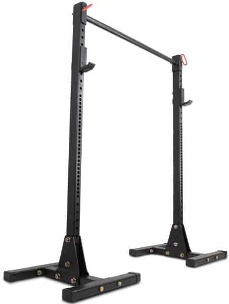 Titan T-3 Independent Upright Squat Stand Weight Rack with Pull Up Bar