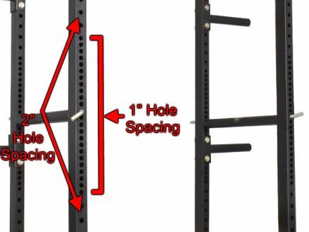 Westside Holespacing on Titan T-3 Series HD Power Rack