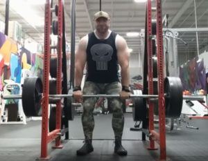 Power Shrugs Form - Setup and End of Set - Bar on Rack