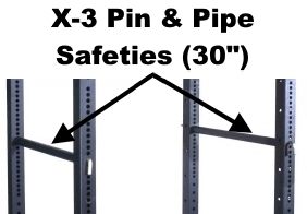 Pin & Pipe Safety Bars for X-3 Power Rack