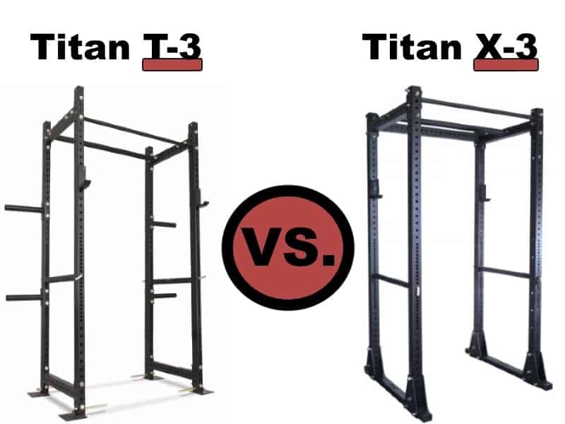 Titan T-3 Power Rack vs Titan X-3 Flat Foot Power Rack