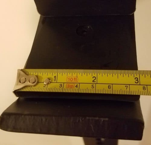 Width Measurement of Front Portion of X-3 J-hook