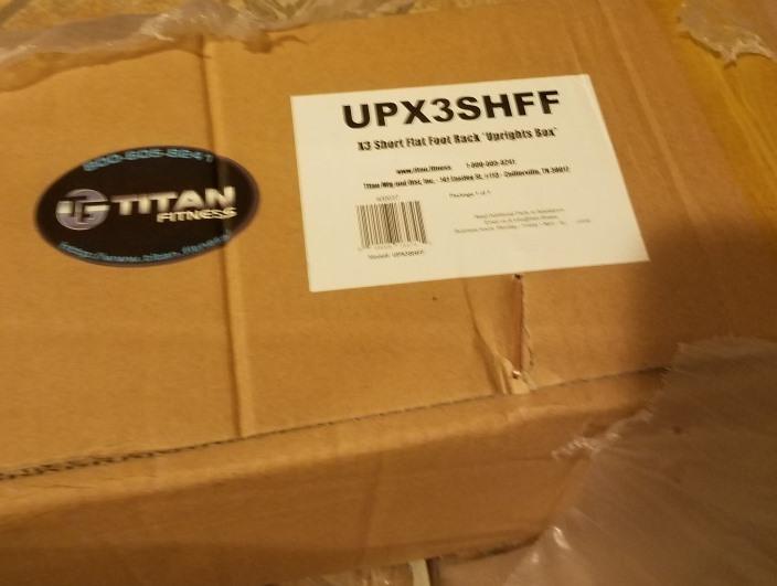 Titan X-3 Short Flat Foot Power Rack Uprights Still in Box (UPX3SHFF) - 2