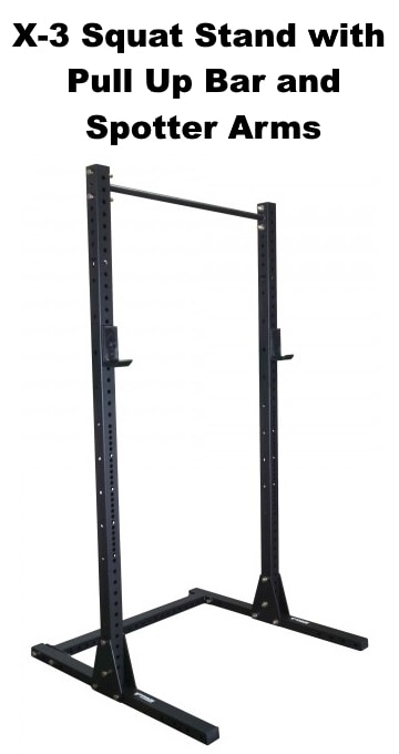 X-3 Squat Stand with Pull Up Bar