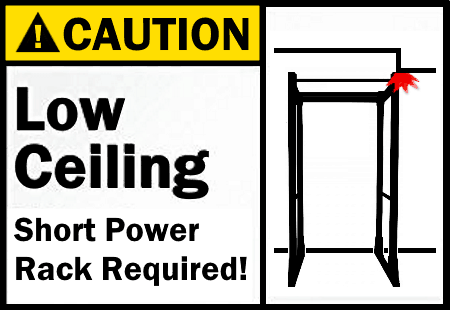 Short Power Rack for Low Ceiling