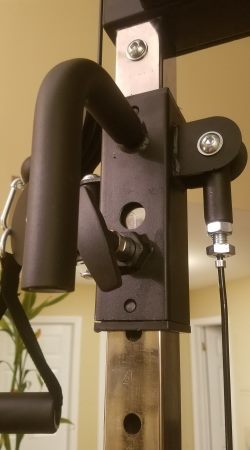 Force USA MyRack Cable Crossover Attachment - Adjustable Pulley Bracket with Pin-Lock