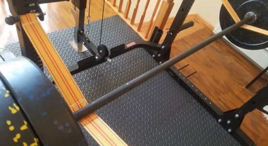 Force USA MyRack Safety Slings Attachment - Barbell on Straps