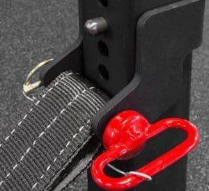 Rogue Monster Lite Strap Safety System Version 1 - Uses Lynch Pin to Secure Hitch Pin