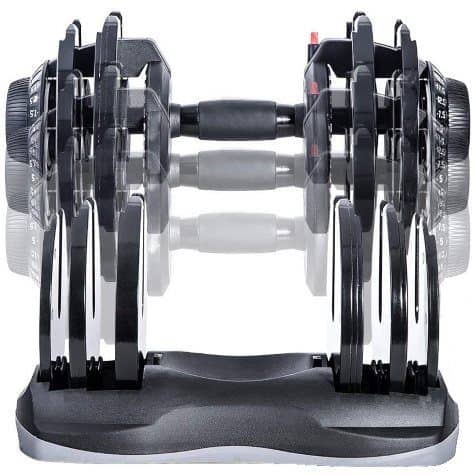 Merax Deluxe Adjustable Dumbbell in Storage Tray