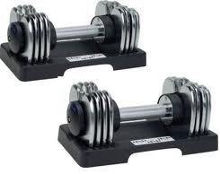 Sunny Health & Fitness Adjustable Dumbbell Set