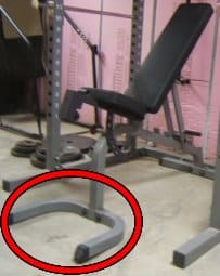 Avoid U-Shaped Front Feet on Adjustable Bench