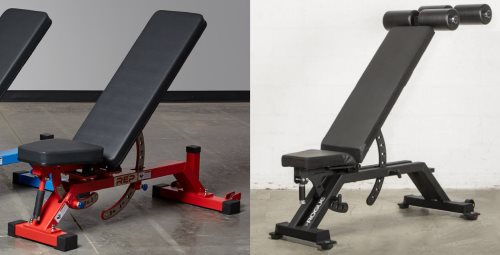 Examples of Narrow Front Feet on Adjustable Weight Benches