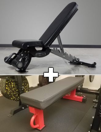 Rep AB-3100 Adjustable Bench and Rep FB-5000 Flat Bench