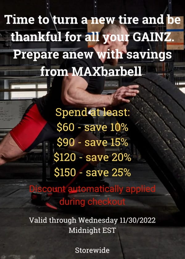 MaxBarbell Black Friday Sale 2022