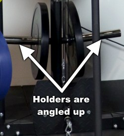 Force USA G9 Has Angled Weight Holders on Plate-loaded Bracket