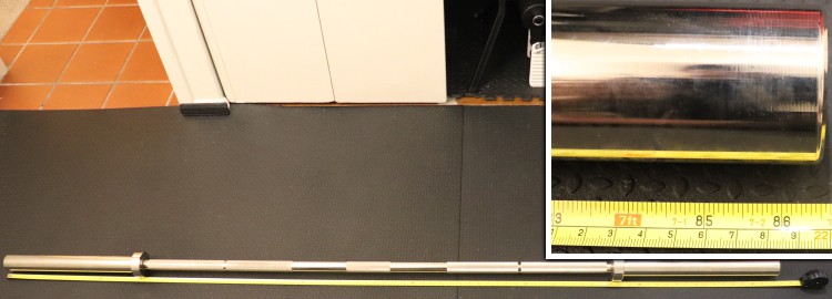 Kabuki Strength Power Bar - Overall Barbell Length Measurement