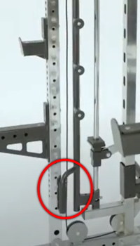 Monster G3 Leg Press Handle for Racking the Weight