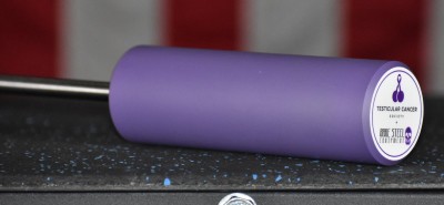 Testicular Cancer Society Stacked Weight Pin - Bright Purple Cerakote Finish
