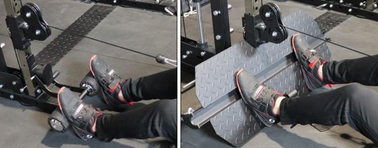 Force USA G20 Low Row Station on the Functional Trainer - 2 Footplate Options