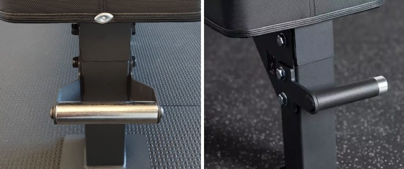 Vulcan Prime 3x3 Flat Competition Bench vs Griffin Competition Flat Bench - Handle Comparison