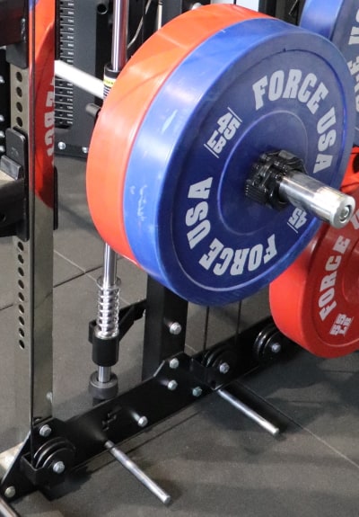 Force USA G15 Band Peg Holes in the Smith Machine Area