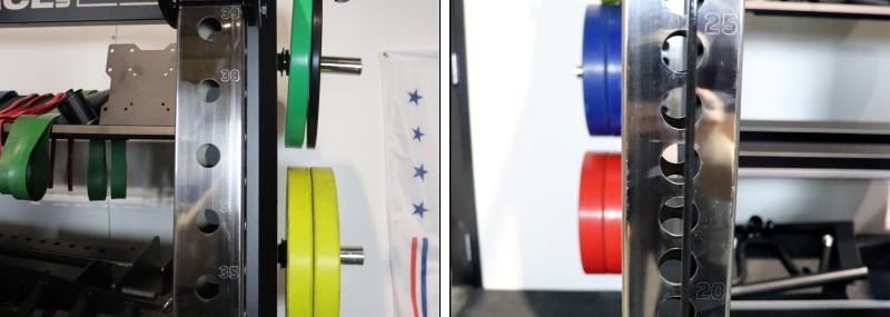 Force USA X15 Half Rack Hole Numbering