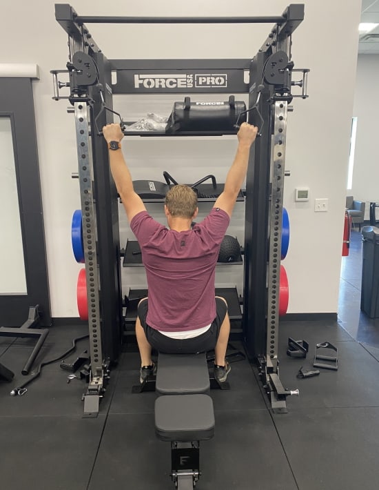 Force USA X15 - Lat Pulldowns in the Middle of the Rack (D-Handles)