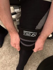 View of A7 Hourglass Rigor Mortis Knee Sleeves Review