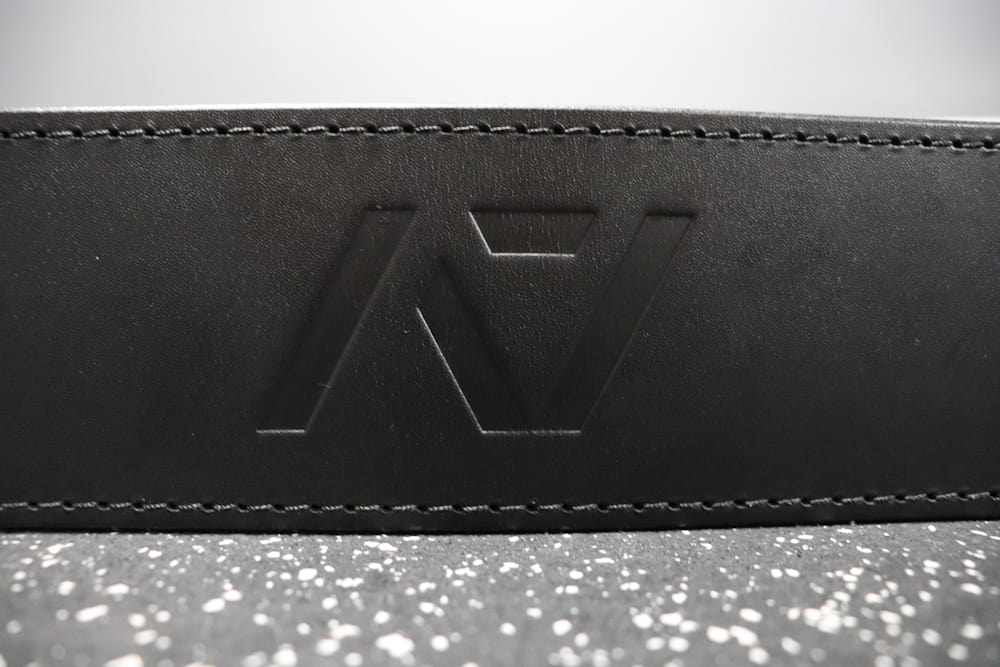 A7 PAL Lever Belt - Black Dyed Leather with Debossed A7 Logo