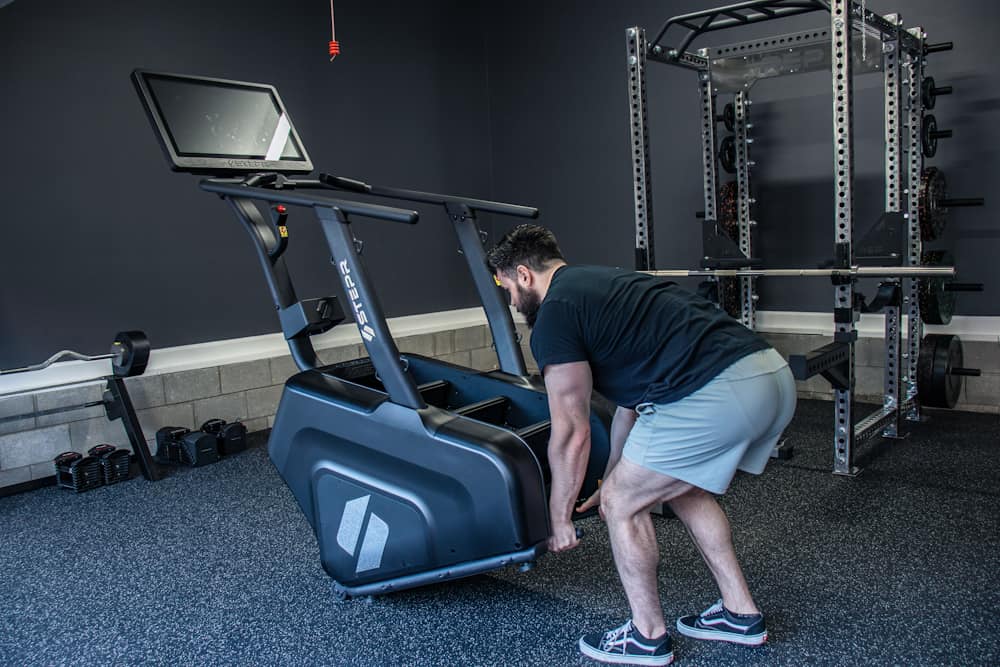 STEPR Stair Climber - Transportation with Removable Handles