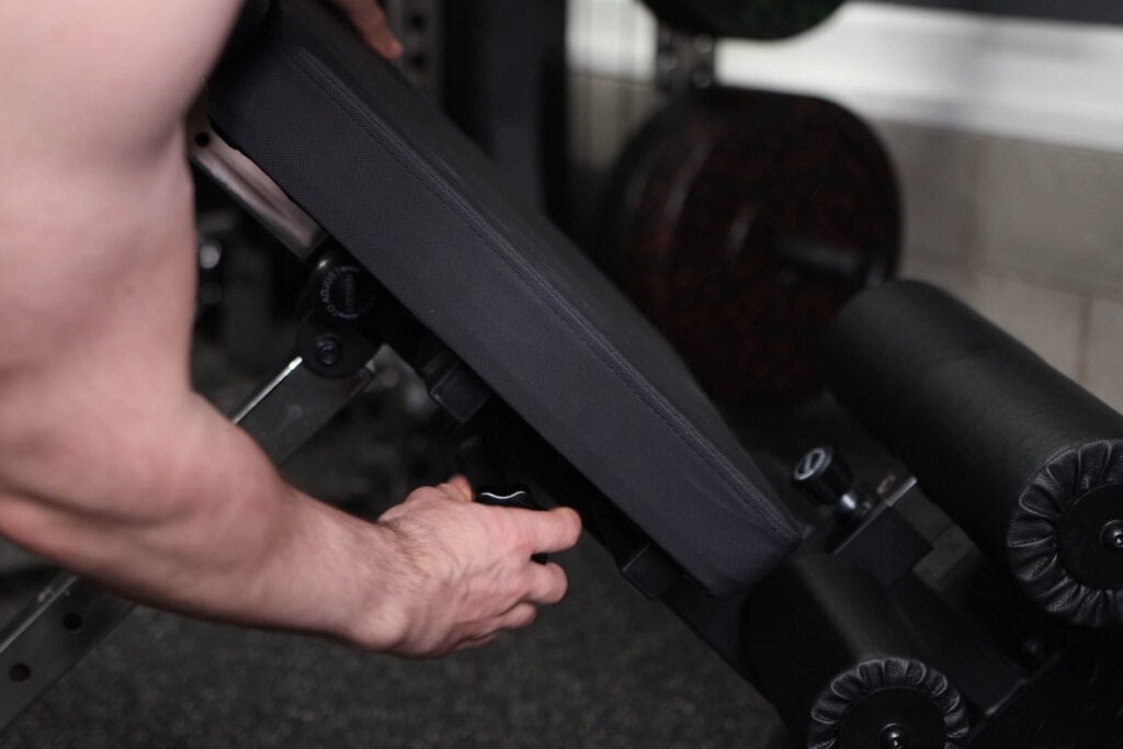Nordic Back Extension Machine V2 - Lower Pad Removal