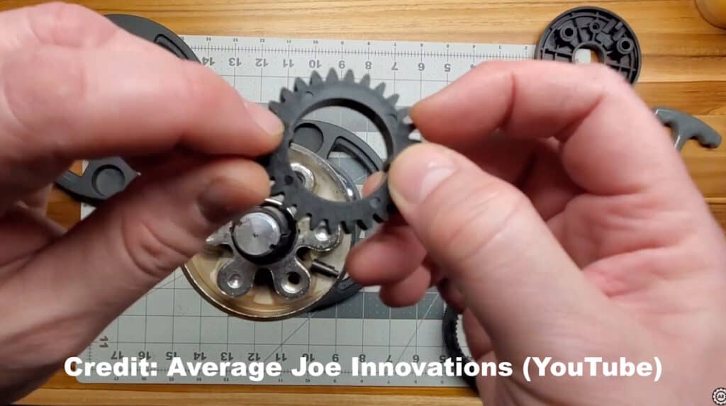 Nylon Gears and Dial on the Snode AD80 Dumbbells