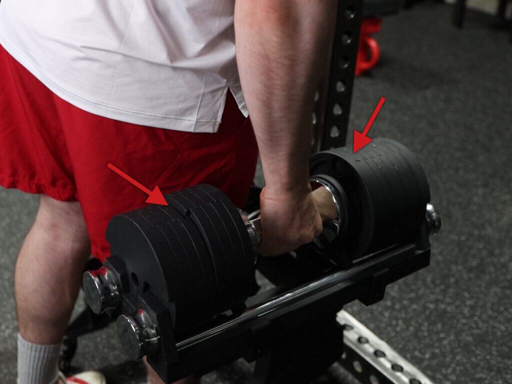 Plates Catching When Unracking the Snode Adjustable Dumbbells